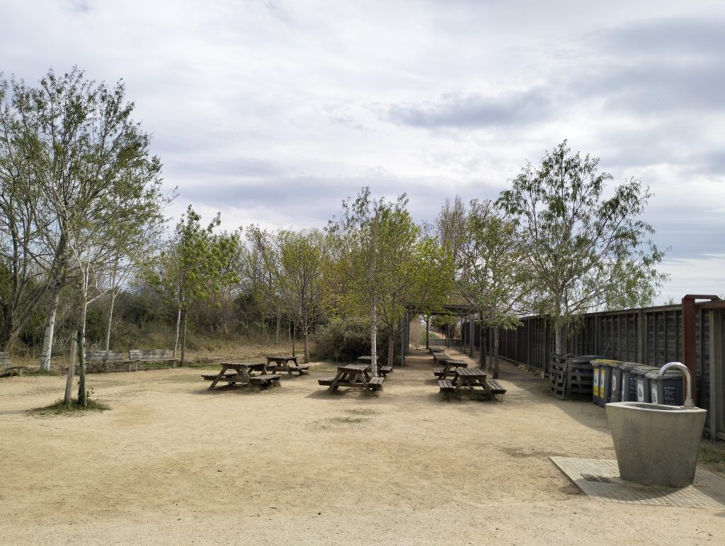 Zona de picnic en el Delta del Llobregat