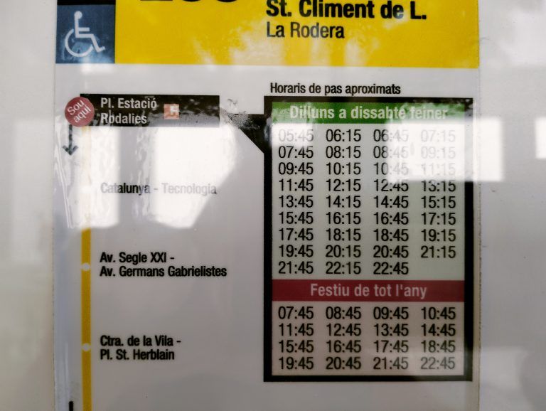 horaris bus L88