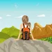 76781745-viajero-mujer-sentada-en-las-rocas-mirando-las-montañas